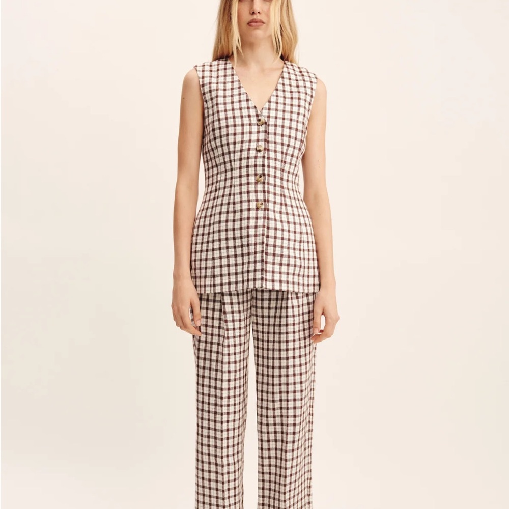 Posse Chocolate Plaid Mackenzie Trouser